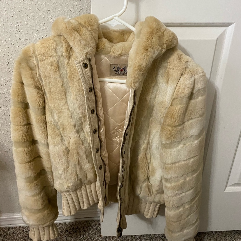 Juicy Couture Fur Jacket with Hood